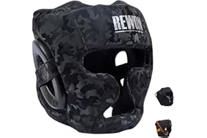 URBANSBEE REWON Casco da Boxe MMA Allenamento caschetto,Professionale copricapo Combattimento Integrale Pugilato Protezione per Uomo Donna Kick Boxing Sparring Muay Thai Arti Marziali Karate