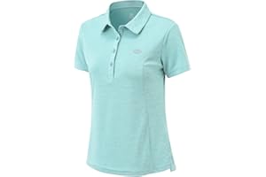 MoFiz Polo Mujer Camiseta Manga Corta Verano Golf Tops de Protección Solar con Cuello