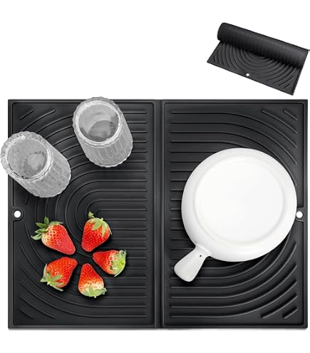 Tappetino Scolapiatti In Silicone, Antiscivolo, Per Lavello Da
