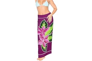 LA LEELA Femme Sarong Beach Bikini Jupe Paréo Longue Cover Up Wrap Maillot de Bain Sarong
