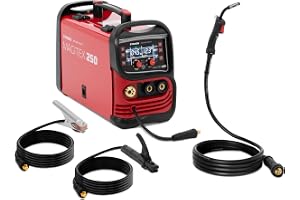 Stamos Germany MAGITEX 250 MIG/MAG-svetsmaskin 180 A 60% Duty Cycle digital kontrollpanel 2T/ WIG Liftarc E-Hand Flux MIG s