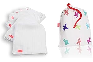 Cuski Bamboo Reusable Muslin Wipes, Used Within NHS, B017JF8O2E, Pack of 7