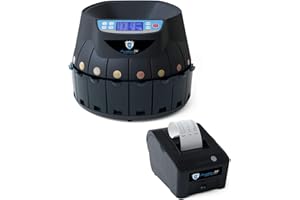 Münzzähler Euro SR1850 mit Drucker Securina24® (schwarz mit Drucker)