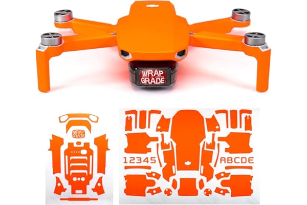 WRAPGRADE Skin Compatible avec DJI Mavic Mini (Neon Orange)