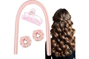 WINOK Lockenwickler über Nacht, Heatless Curlers Headband, Silk Curling Ribbon Hair, DIY Keine Hitze Locken Seidenband Lockenwickler Weiches Stirnband Wellen Hair Styling Tools für langes mittleres Haar