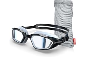 Findway Spolaryzowane okulary pływackie okulary basen ochrona UV Wodoodporny Anty-mgła jasny komfort Fit łatwy do regulacji dla mężczyzn kobiety dorosłych nastolatki