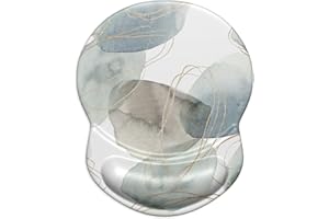 ITNRSIIET Podkładka pod mysz, ergonomiczna podkładka pod mysz z żelową podkładką na nadgarstek, podkładka pod mysz do gier z lycry, antypoślizgowy spód z poliuretanu, do laptopa, domu, biura i