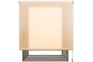 DECORESTOR Estor Translucido Premium A TU Medida, Desde 40 a 280 cm de Ancho. Permite Paso de Mucha luz y conserva tu intimidad. Color Beige. Estores traslucidos de Calidad para Ventanas y Puertas.