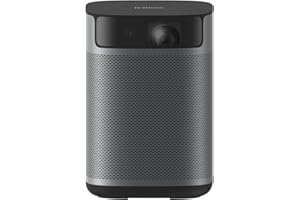 XGIMI MoGo 2 Pro (New) 1080P Mini Proyector Portátil, Google TV con Netflix, 430 Lúmenes ISO, Altavoces 2X8W, Soporta 4K, WiFi y Bluetooth, Enfoque Automático, Protección Ocular Inteligente