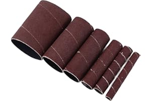 HILITAND 6 szt. tulei szlifierki wrzecionowej, tuleje szlifierskie o ziarnistości 120 do szlifierki oscylacyjnej do usuwania rdzy metalowej