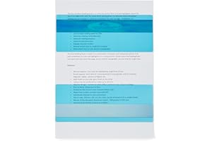 The Original Duo Reading Ruler Overlays - Aqua (Pack of 10) by Crossbow Education UK - Dyslexia Aids and Visual Stress Specialists