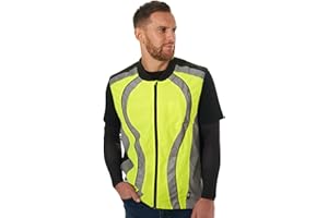 BTR High Visibility Reflective Gilet. Vest/Sash is suitable for running, cycling, motorbikes, horse riding, safety work wear & more