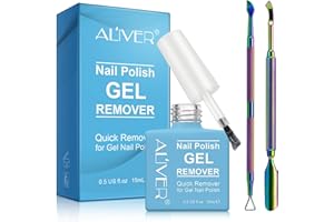 NVXNMSD Removedor esmalte semipermanente Easily & Quickly Removes Soak-Off Gel Polish, Professional Non-Irritating Nail Polish Remover, 2-3 Minutes