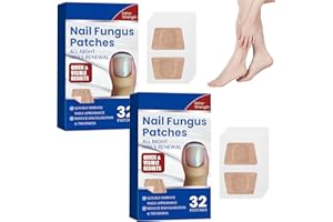 ‎YANLIN Pilz-Nagel-Patches, 64 Stück Nagelpflege Pflaster Patch, Nagelgraben Reparaturpflaster, Mehrzweck-Zehennagelreparatur-Pads, Für Gesunde und Glatte Nägel