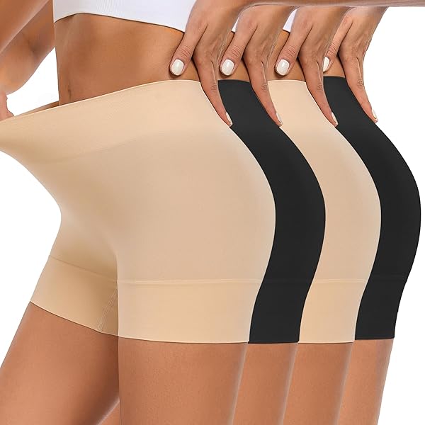 YADIFEN Dames shorts onderbroeken dames fietsbroek korte broek zeer kort shorts ondergoed comfortabele boxershorts hotpants, 1 verpakking zwart, M