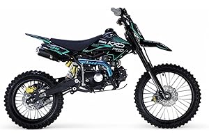‎KXD KXD 607 E+K Hawk Dirtbike CrossBike Enduro Dirt Bike Pocket Pitbike PocketBike Motocross Motorrad Motorbike Motorsport Pit Pocket Vollcross Enduro Rennsport Offroad Mountainbike Türkis