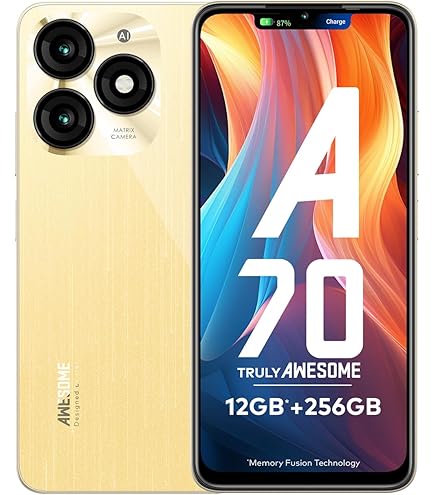 itel A70 (4GB RAM, 256GB ROM) upto 12GB RAM with Memory