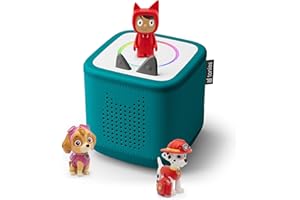 tonies Toniebox 2 Pack Boite à Histoire pour Enfant 1 à 9 Ans, Robuste & Facile à Utiliser, La Pat' Patrouille, 2 Figurines, Vert Océan