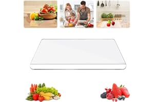 DECHOGA Tabla De Cortar Antideslizante, Tabla Protectora De Encimera De AcríLico Transparente, Tabla De ReposteríA, Apta Para Lavavajillas, Bandeja De Cortar Para El Hogar, Cocina,Restaurante