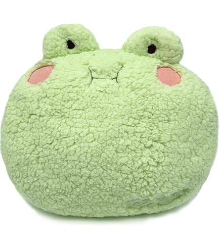 Kawaii Haas Knuffeldier pluche kussen sofakussen pluizig decoratief kussen, jongens meisjes en baby's, 35 x 27 cm