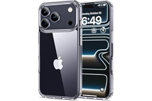 HOOMIL Crystal Clear Hülle für iPhone 17 Pro Max, Anti Gelb Durchsichtig Handyhülle Stoßfest Schutzhülle - Transparent