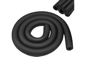 BEASAFY Isolation des tuyaux en caoutchouc, 1,8 m, isolation des tuyaux, mousse souple, noir, pour isolation des tuyaux, équipements de fitness, tube en cuivre (diamètre 16 mm)