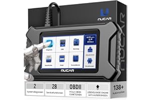 ‎MUCAR OBD2 Diagnosegerät, MUCAR CS90 Diagnosegerät Auto Mit 2 Systemdiagnose (ECM/ABS) Und 28 Reset-Funktion, Auto Diagnosegerät Für AutoVIN-Service, Android 7.0, kostenloses Update