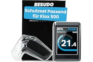 Besudo Kit de protection compatible avec les unités de commande à distance Bosch Kiox 500 et LED - Housse de protection contre les rayures et les chocs pour accessoires Ebike BHU3700 & BRC3600