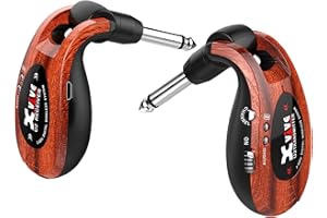 Xvive U2 - Sistema inalámbrico de guitarra (2,4 GHz, receptor para guitarra eléctrica, bajo, violín, teclado (madera)