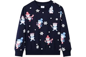 Dinopjs Pullover für Mädchen, Madchen Sweatshirt, Mädche Lieblings Klassischer Flamingo-Königin, Prinzessin Osterhasen, Süßer Igel, Weihnachten Pinguine, Mädch Warm Sportshirt für Kinder 2-9 Jahre