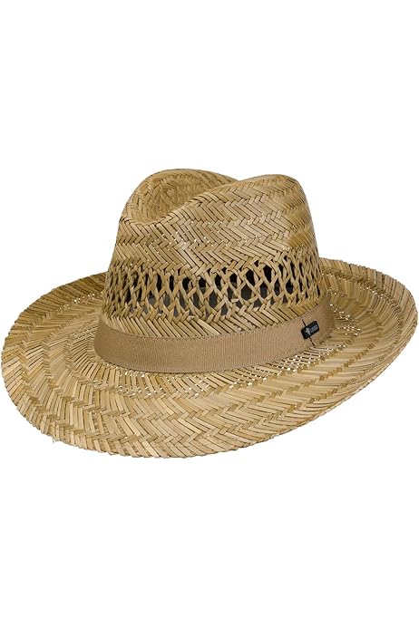 Chapeau De Paille Homme – Protection UV – Roulable – Taille 56-58 Cm – Polycoton Léger