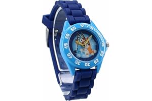 Vadobag Montre Bluey pour filles et garçons, bleu, Moderne