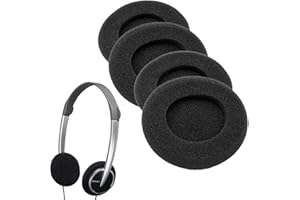 SIQIAN Headphone Covers, 4 PCS Ear Cushions Foam Headphone Pads Replacement Compatible with PX100, PX200, PX80, PC131, HD56, PMX100, HD15, MDG-G45, MDG-222KD, and Covers Diameter 48-55MM Earphone