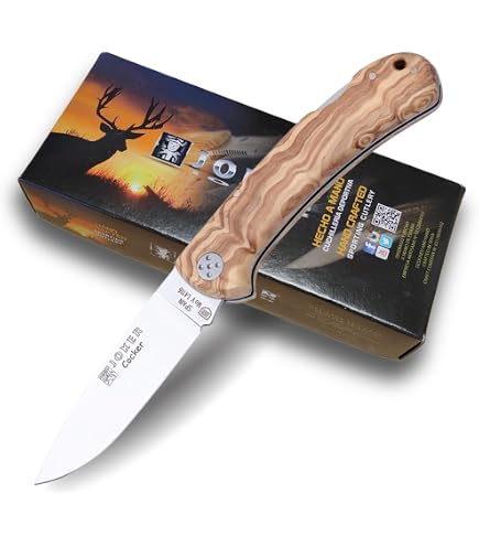 Joker OSO CO49 Full Tang Messer – 12 Cm Klinge, Olivenholzgriff, Für Angeln, Camping & Outdoor