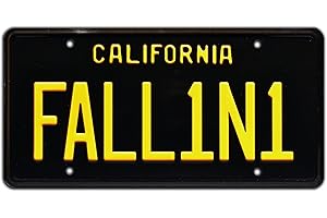 Celebrity Machines Lucifer | FALL1N1 | Metal Stamped License Plate