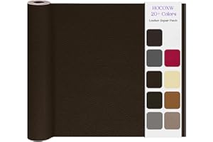 HOCOXW Simili Cuir Autocollant 160 X 40 cm, Patch de Réparation Cuir-Rouleau Adhesif Cuir-PU Patch Cuir Auto-adhésif Rénovation pour Canapé, Siège de Voiture, Sacs à Main, Vestes, Meubles.(Café)