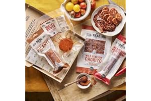 The Real Cure - Hot & Spicy Letterbox Charcuterie Hamper - Includes Pepperami, Nduja, Chorizo and Coppa - Perfect Foodie Gift