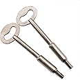 EAI Sash Window Keys for Security and Ventilation Locks | Satin Nickel | Pack of 2 Keys…