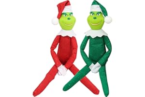 SINSEN Grinch Doll Christmas Stuffed Plush Toy 12" Stuffed Plush Toy Green Big Monster Doll Christmas Home Decor Gifts for Fans