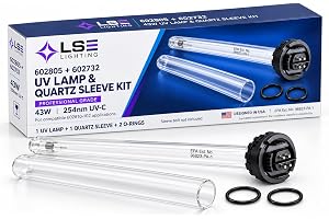 Lse Lighting Paket kompatibelt med UV-glödlampa 602805 602732 ärmar och O-tätningar