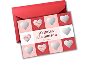 EQUIK PRODUCTS Jeu couple à gratter | Cadeau romantique pour couples, cadeau Saint Valentin, cadeau anniversaire | Idées dates en amoureux | Bon pour couple, carte à gratter