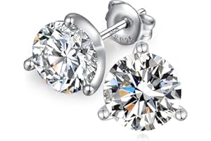 jiamiaoi Pendientes hombres plata Pendientes hombres diamante Pendientes hombre plata de ley Pendientes brillante hombre de circonita Pendientes mujer plata 4mm-8mm