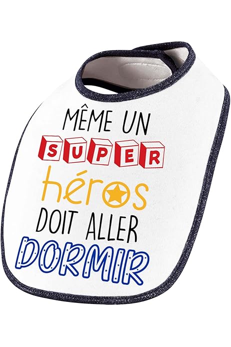 Bavoir Bébé Personnalisé "Ma Mission Jeux Vidéo Avec Tonton" - Coton Bio, Imprimé En France, Fermeture Velcro
