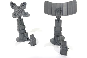 LM3D 2 antenne di comunicazione Sci-Fi - Scenografia per Wargames e miniature 28 mm, stampa 3D
