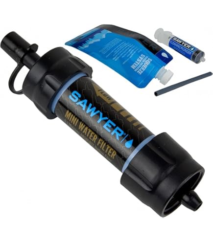 Filtro Acqua Sawyer Mini - Set Con Borracce E Sacca Da 1L/2L, 0.10 Micron, Per Sopravvivenza E Outdoor - Foto 3