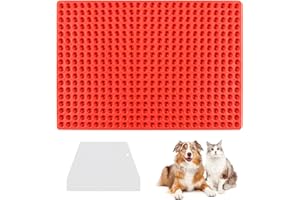 GEFIRE Mini Molde Redondo de Silicona de 468 Cavidades con 1 Espátula para Comida de Perros, Tarro de Silicona para Comida de Perros, Bandeja Reutilizable para Galletas de Gelatina para Mascotas