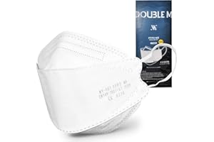 DOUBLE M Mascarillas FFP2 NR Certificación CE 0370 Uso No Médico 3, 5, 10, 20, 50 o 100 pcs, filtración ≥ 95%, comoda ligera, Filtro Multicapa, Uso Personal, Mascarillas Facial Protección
