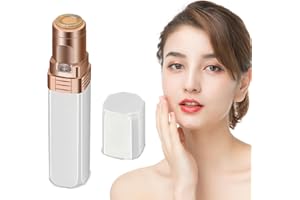 XdealCozyxc Facial Hair Remover for Women, Mini Electric Ladies Face Shaver for Lips Chin Cheeks (No Batteries Included)