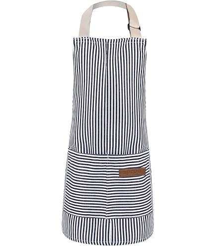 Kinderschürze Mit Taschen – Verstellbar, Größe L, Für Kochen, Backen & Malen (schwarz, Aus Schmutzabweisendem Material)