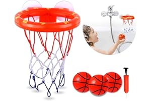 CYFIE Mini Basket, Panier de Basket Interieur pour Enfants avec Ventouse, Jouet de Bain pour Enfants Panier Basket Interieur avec 3 Balle pour Porte Mur Monté et Chambre Bureau Salle